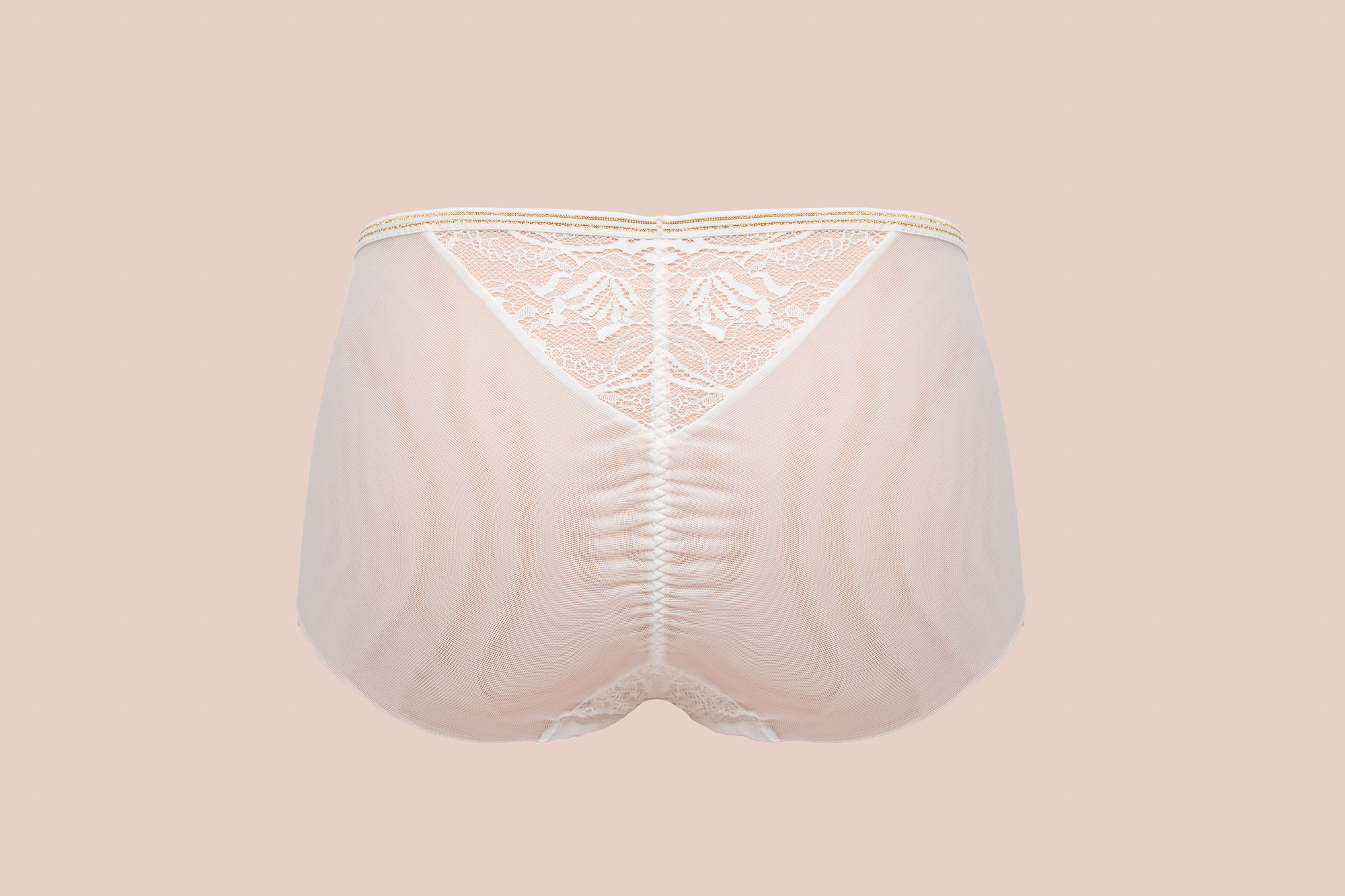 Chiara Gold classic трусы с завышенной талией (белый)