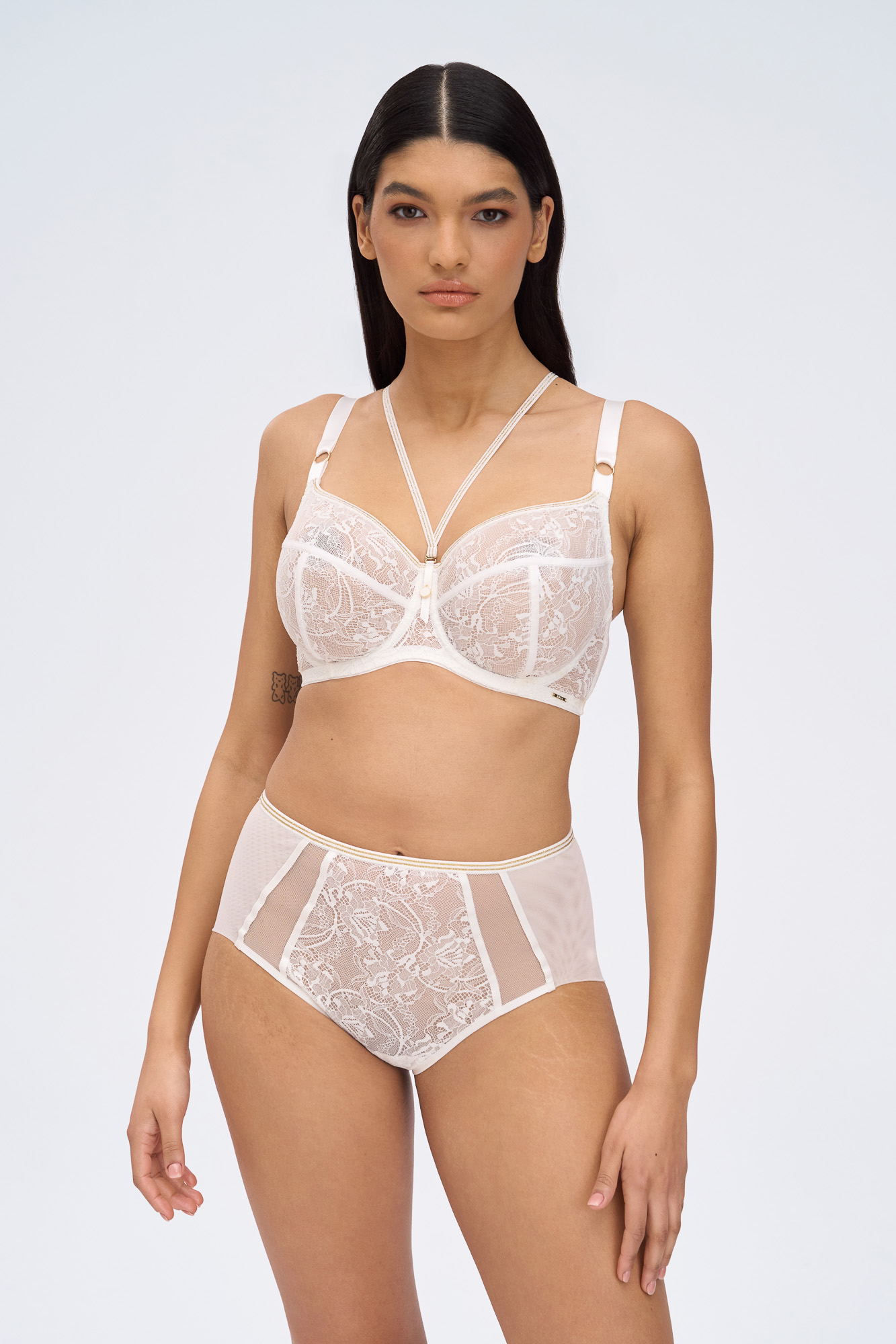 Chiara Gold classic трусы с завышенной талией (белый)
