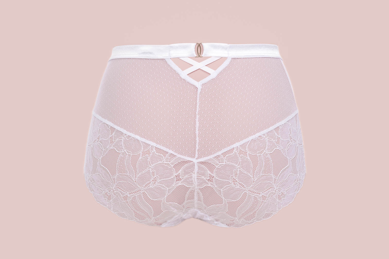 Glow classic трусы с завышенной талией (белый)