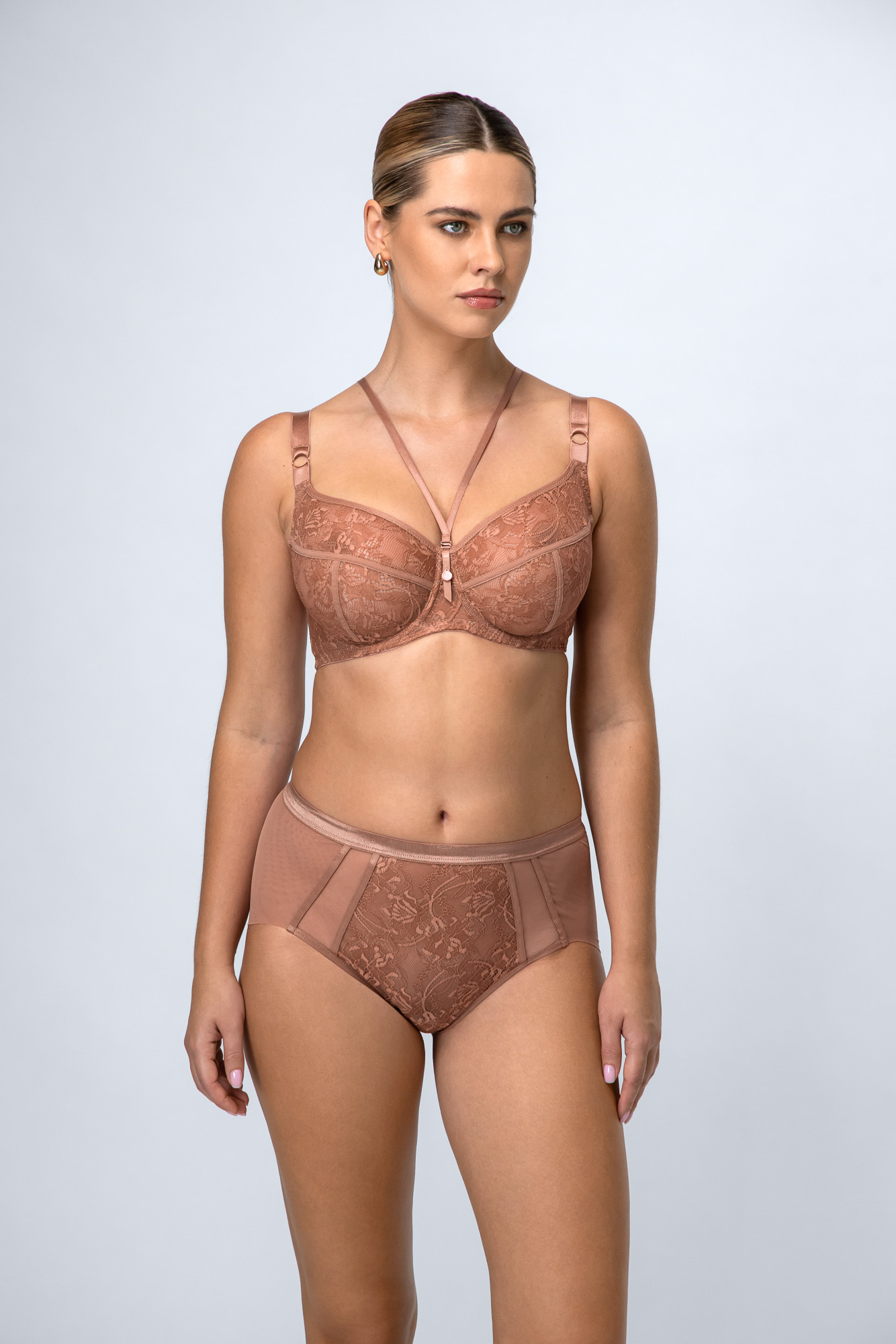 Chiara трусы с завышенной талией (капучино)