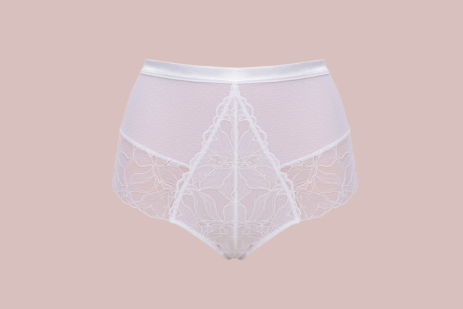 Glow classic трусы с завышенной талией (белый)